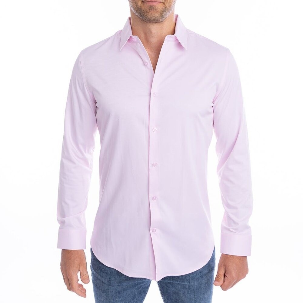 Executive Collection Tom James XXL Custom Pink Check Cotton Long Sleeved Shirt